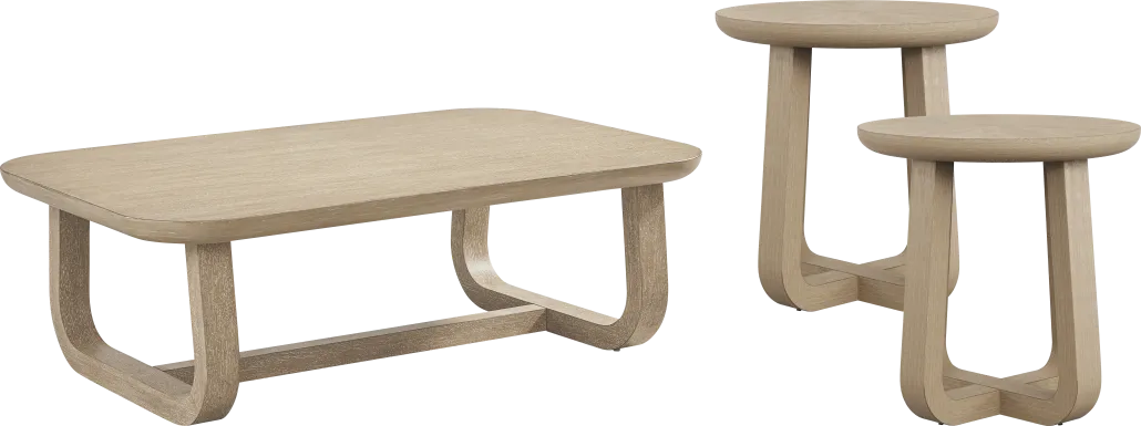 Canyon Sandstone 3 Pc Occasional Table Set