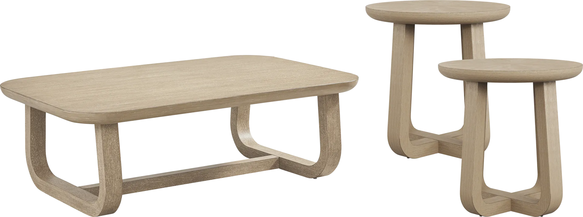 Canyon Sandstone 3 Pc Table Set - Image 1