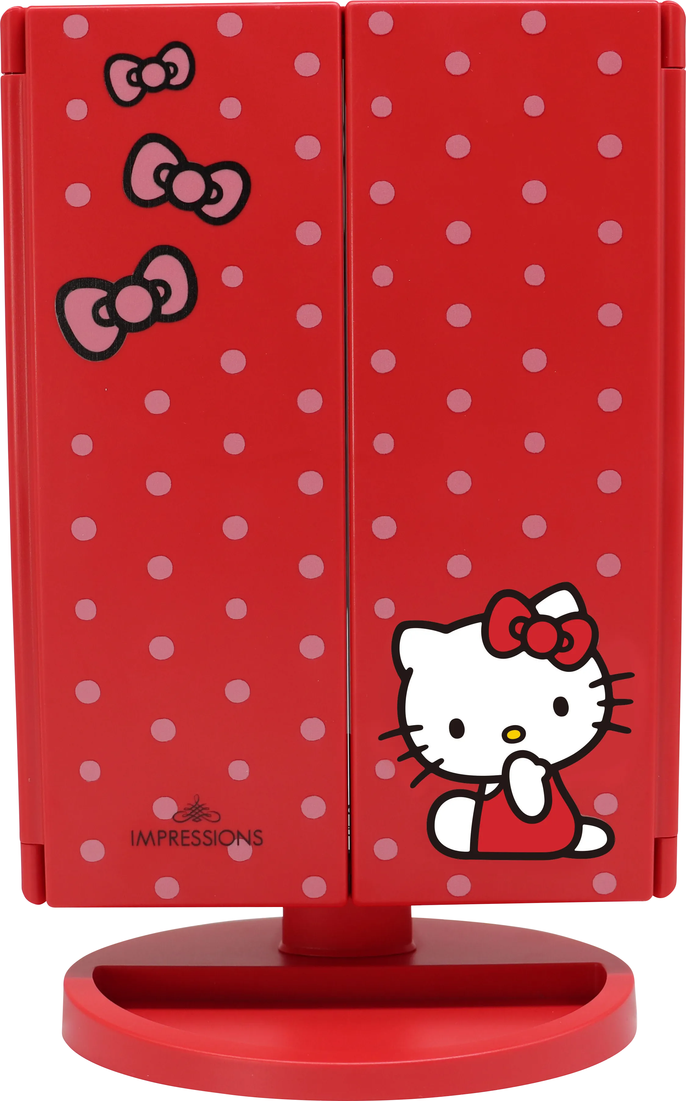 Kids Hello Kitty Red Tri-Fold Vanity Mirror - Thumbnail - Image 1