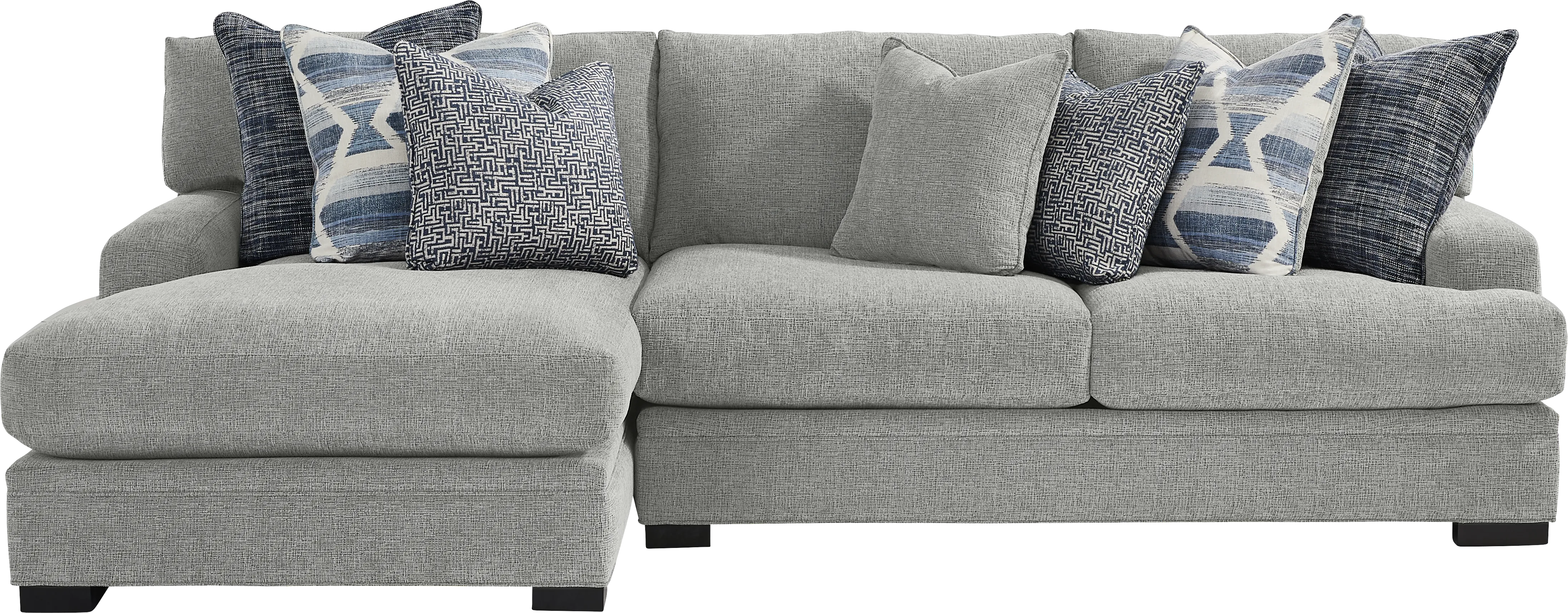 Bedford Park Gray 2 Pc Sectional with Chaise - Thumbnail - Image 1