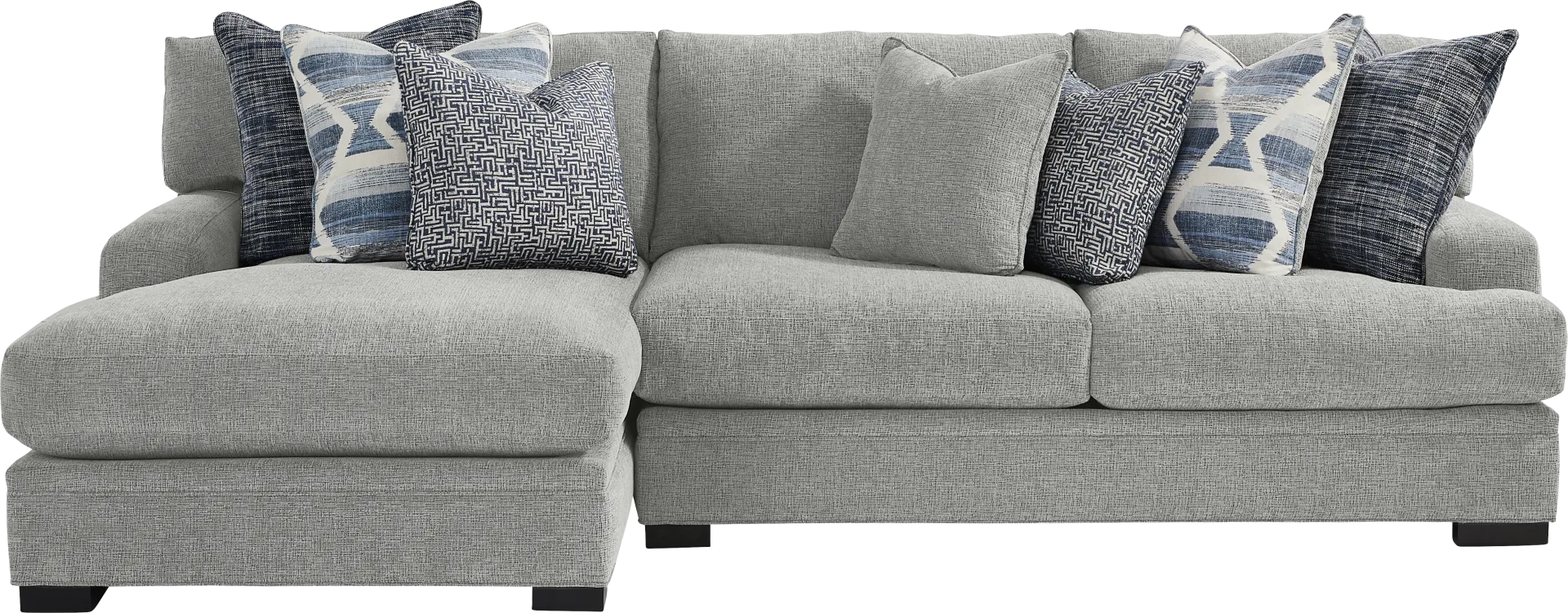 Bedford Park Gray 2 Pc Sectional with Chaise - Image 1