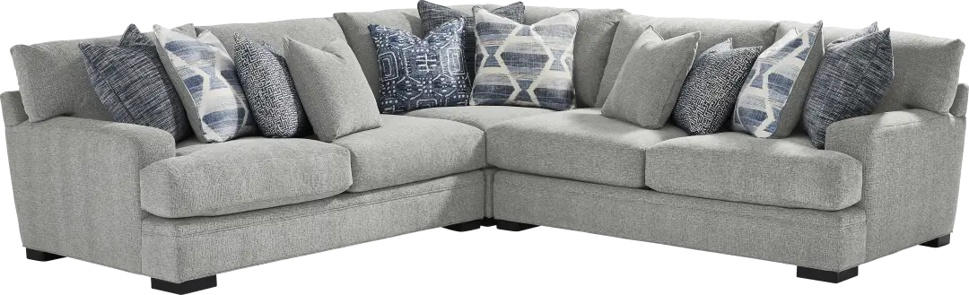 Bedford Park Gray 3 Pc Sectional