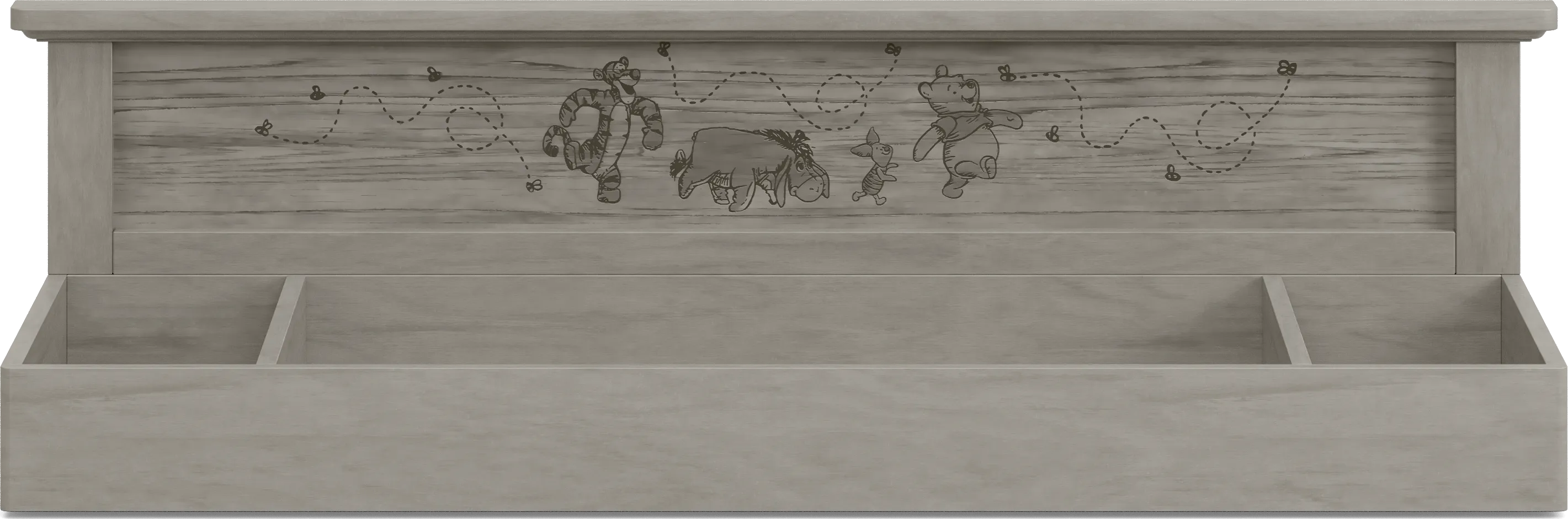 Woodland Adventures with Winnie the Pooh Classic Gray Convertible 4-in-1 Nursery with Toddler Rails - Thumbnail - Image 9