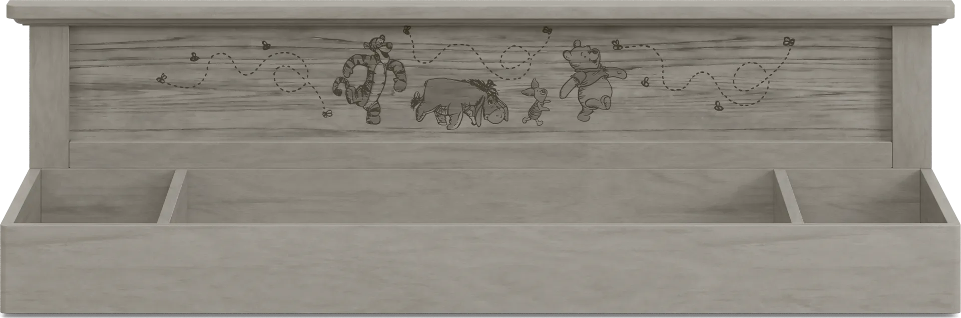 Woodland Adventures with Winnie the Pooh Classic Gray Convertible 4-in-1 Nursery with Toddler Rails - Image 9