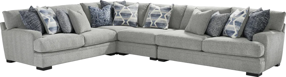 Bedford Park Gray 4 Pc Sectional