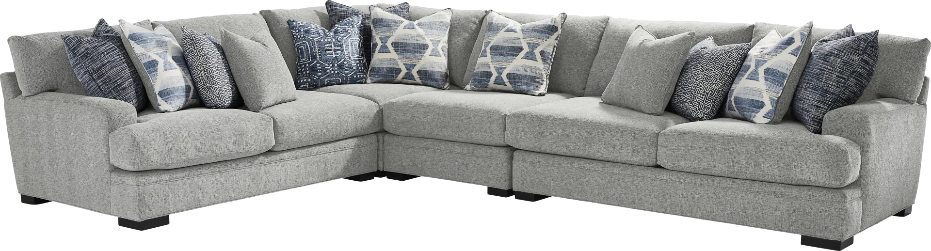 Bedford Park Gray 7 Pc Sectional Living Room - Image 2