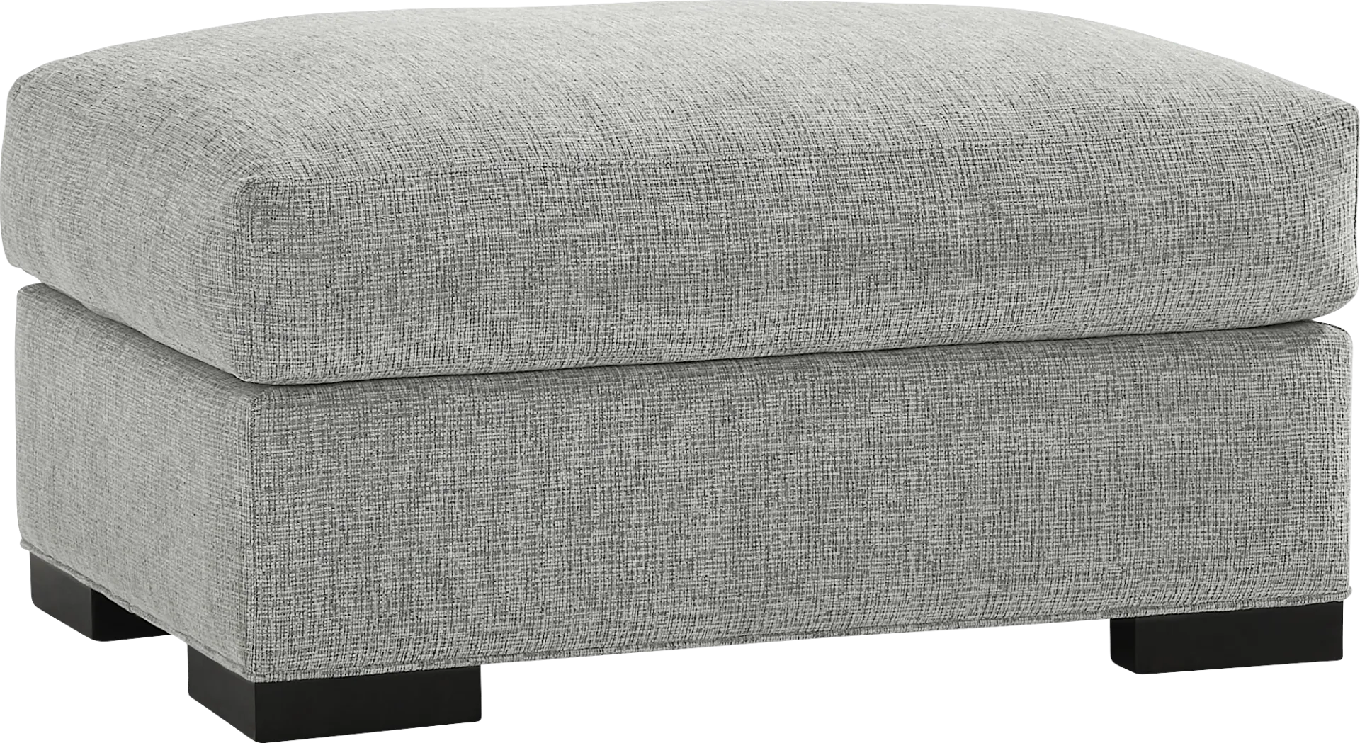 Bedford Park Gray Ottoman - Image 1