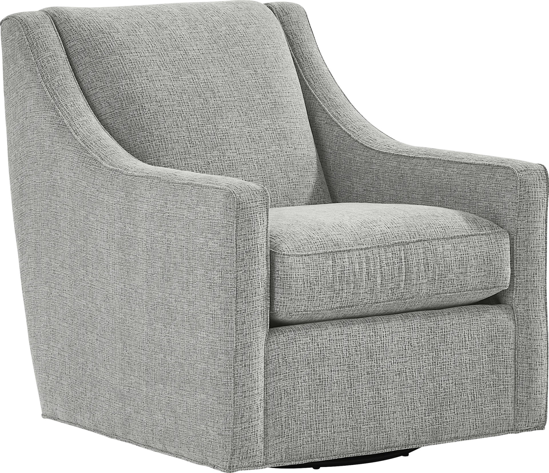 Bedford Park Gray Swivel Chair - Image 1