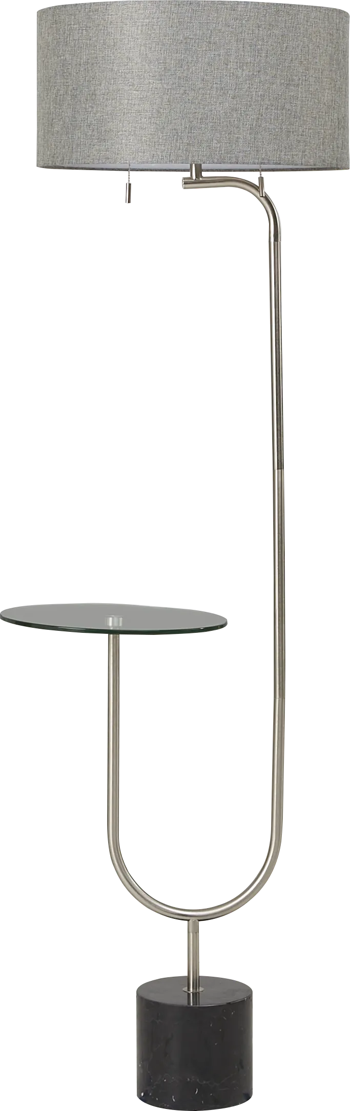 Sloan Curve Silver Floor Lamp - Thumbnail - Image 1