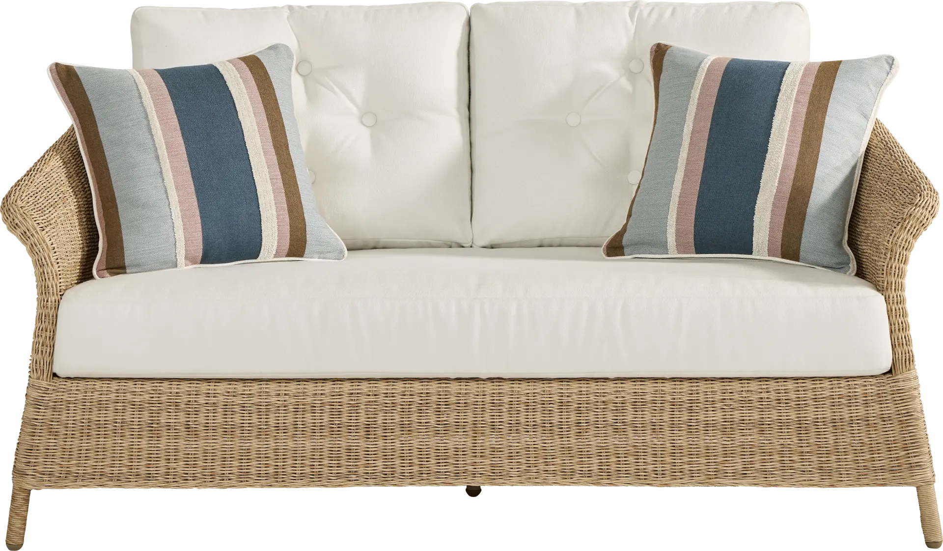 Sarina Bay Natural Outdoor Loveseat
