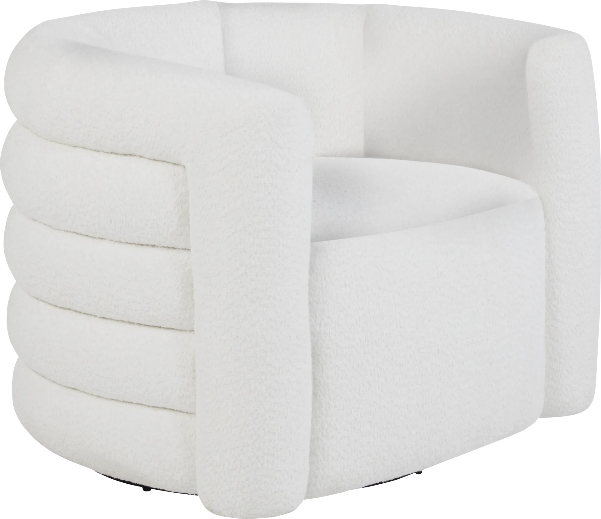 Wimbley White Swivel Accent Chair - Image 1