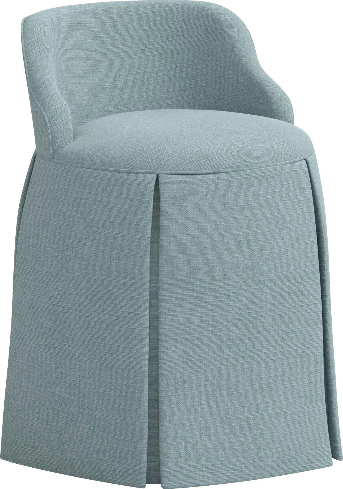 Ifanna Blue Skirted Vanity Chair