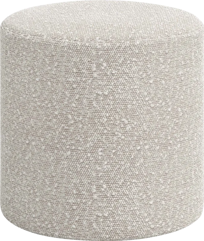 Moyle White Ottoman