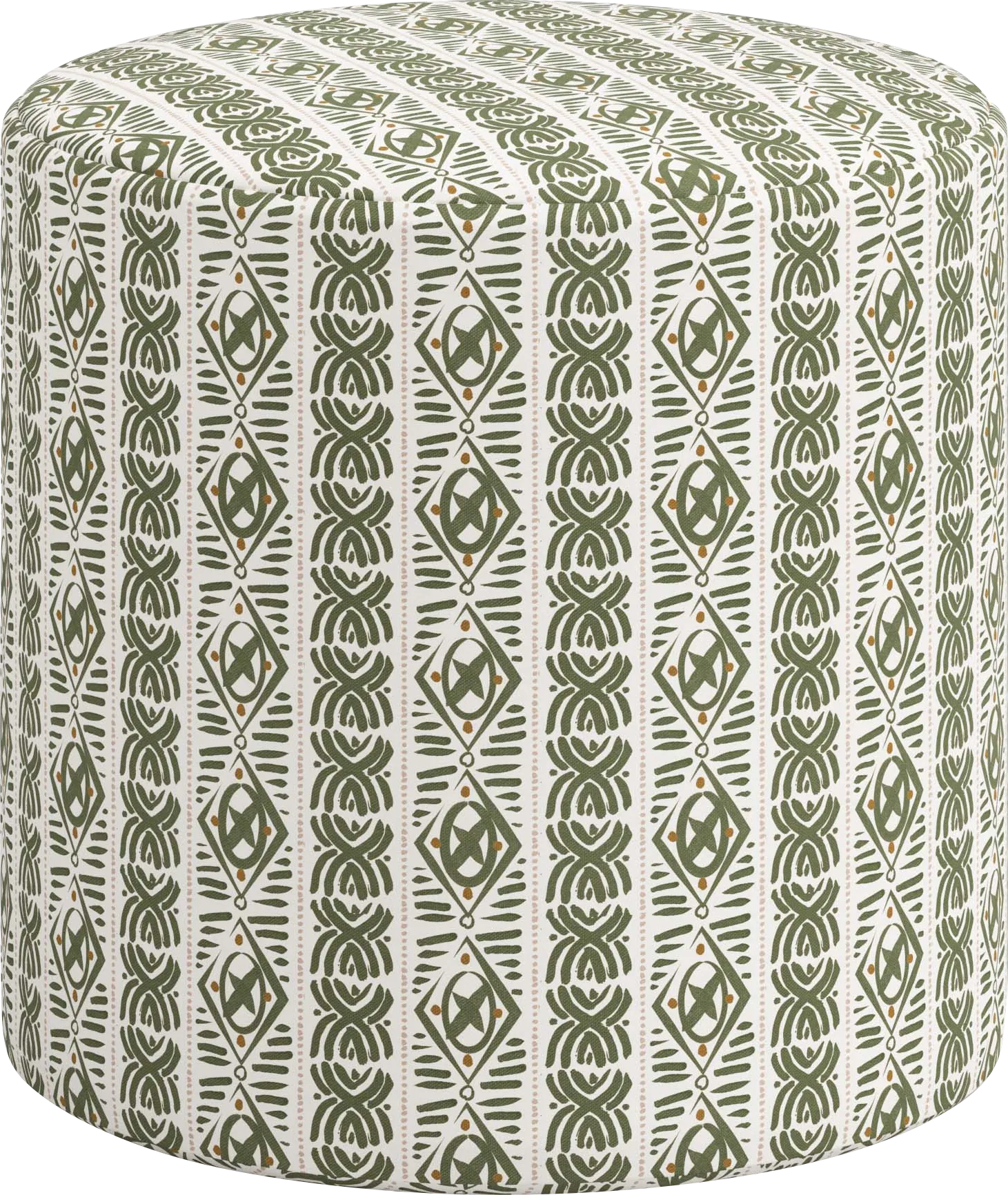 Moyle Green Ottoman - Thumbnail - Image 1