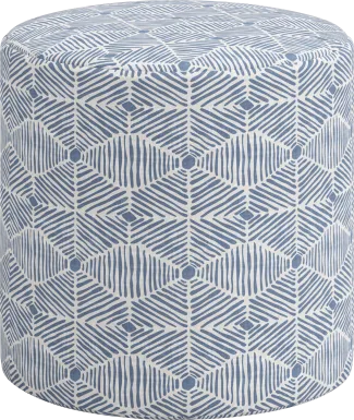 Moyle Blue Ottoman