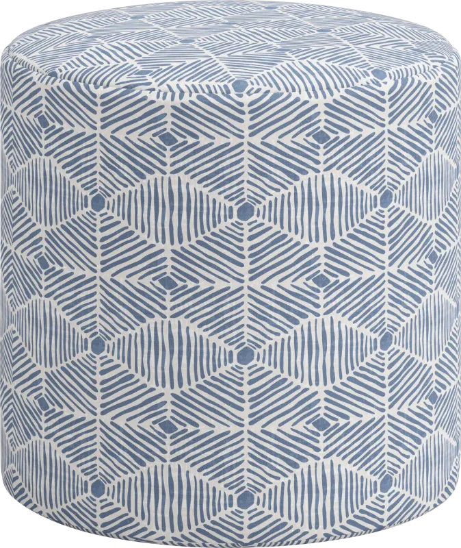 Moyle Blue Ottoman