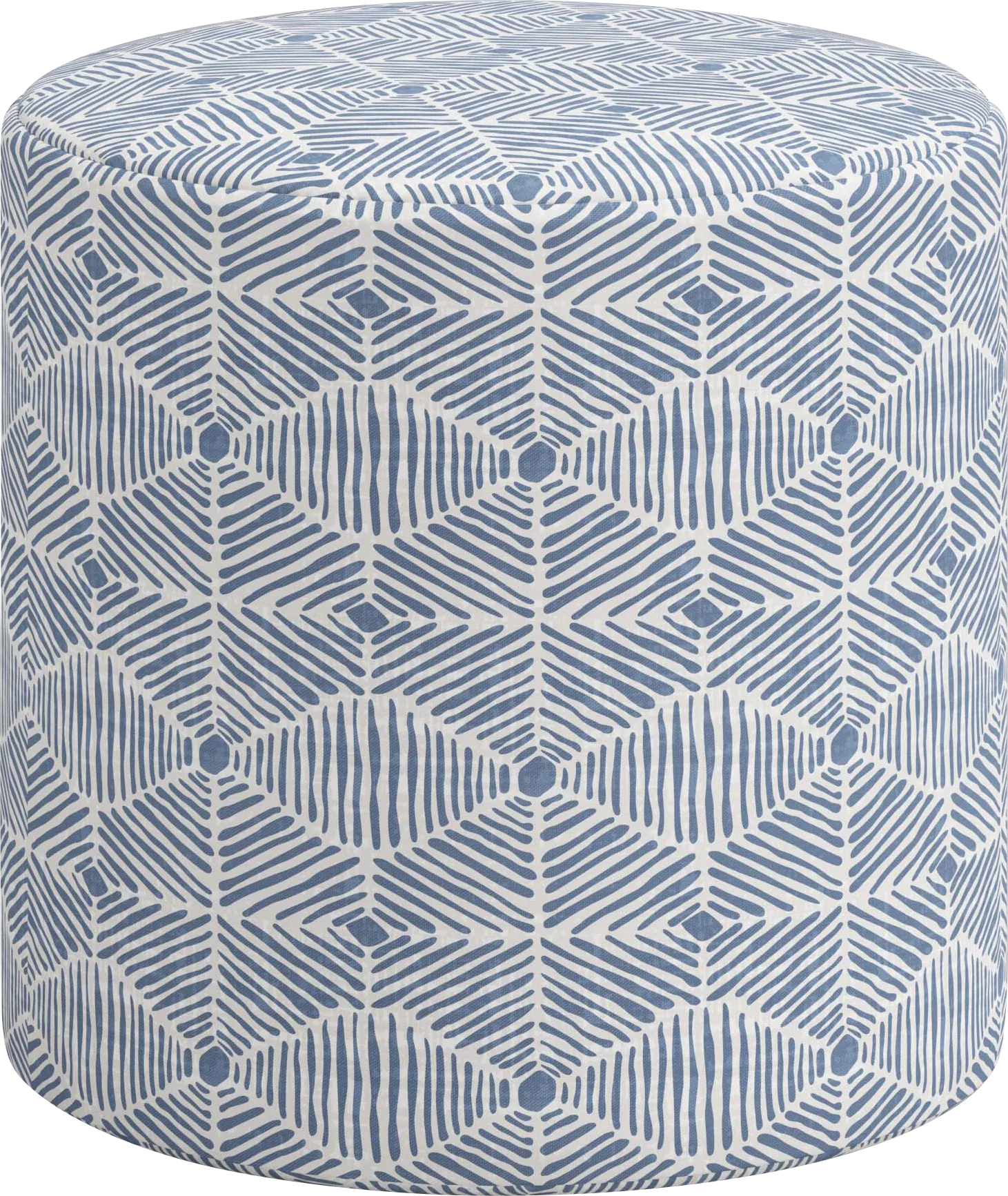 Moyle Blue Ottoman - Image 1