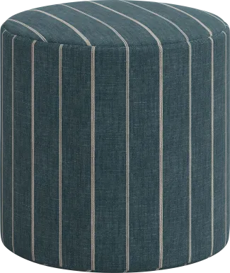 Moyle Dark Blue Ottoman