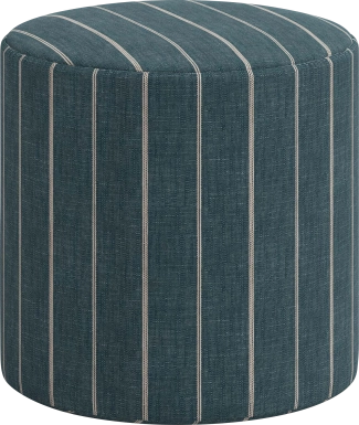Moyle Dark Blue Ottoman