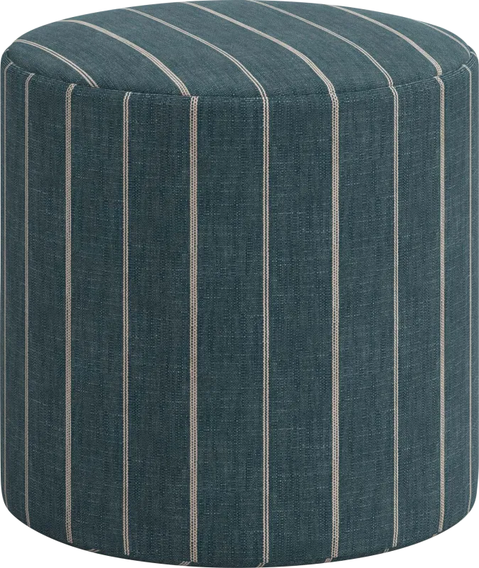 Moyle Dark Blue Ottoman