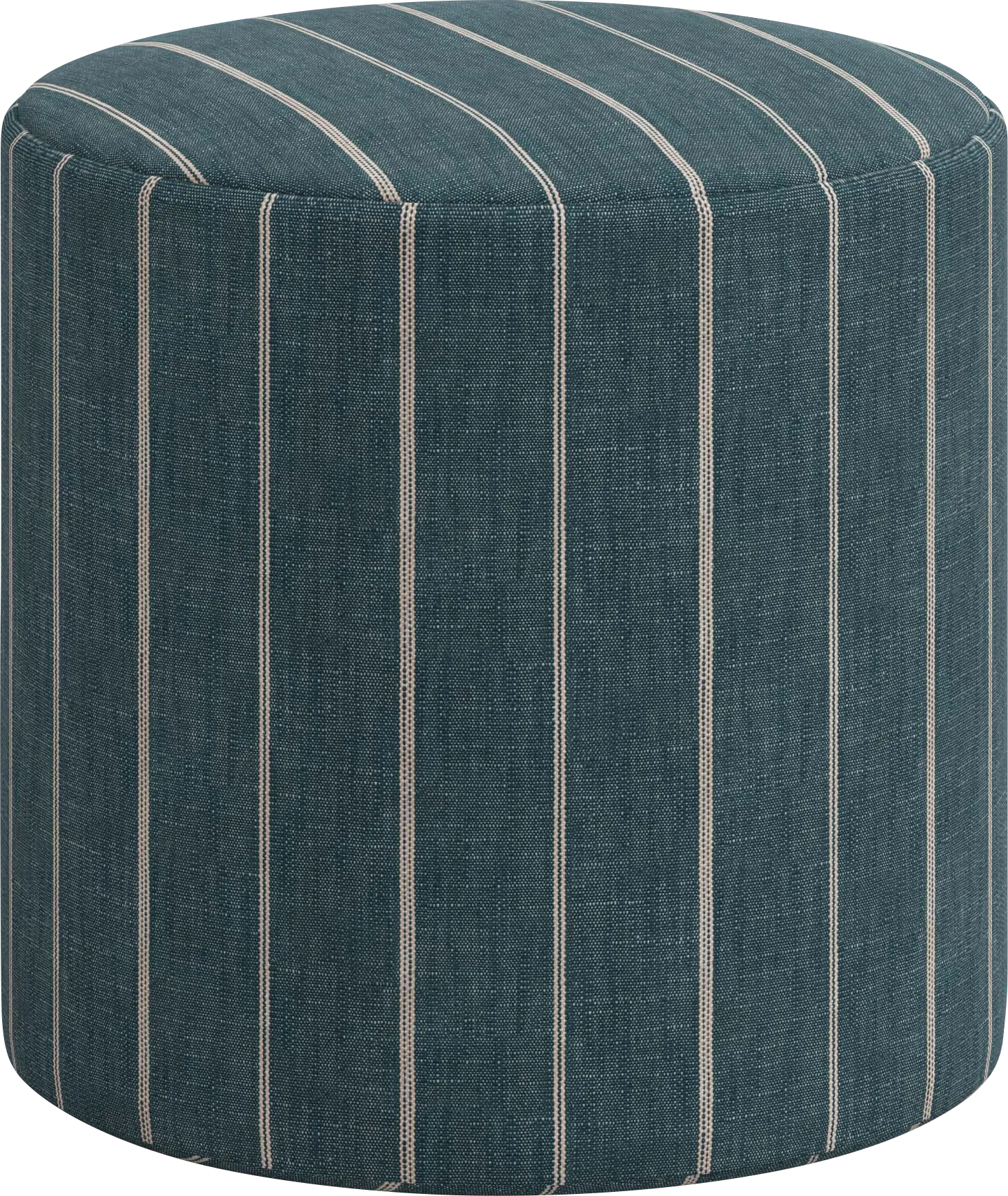 Moyle Dark Blue Ottoman - Image 1