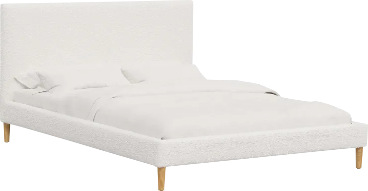 Cenwyn Off-White Cal King Platform Bed