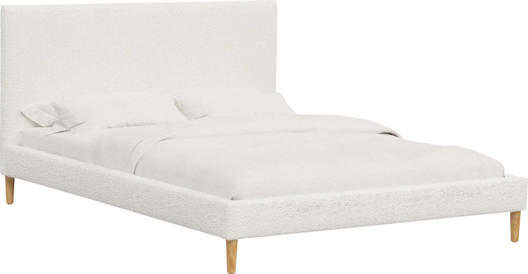 Cenwyn Off-White Cal King Platform Bed