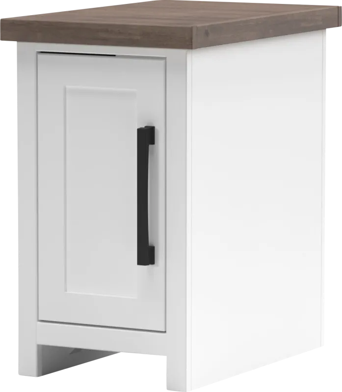 Trisano White Nightstand