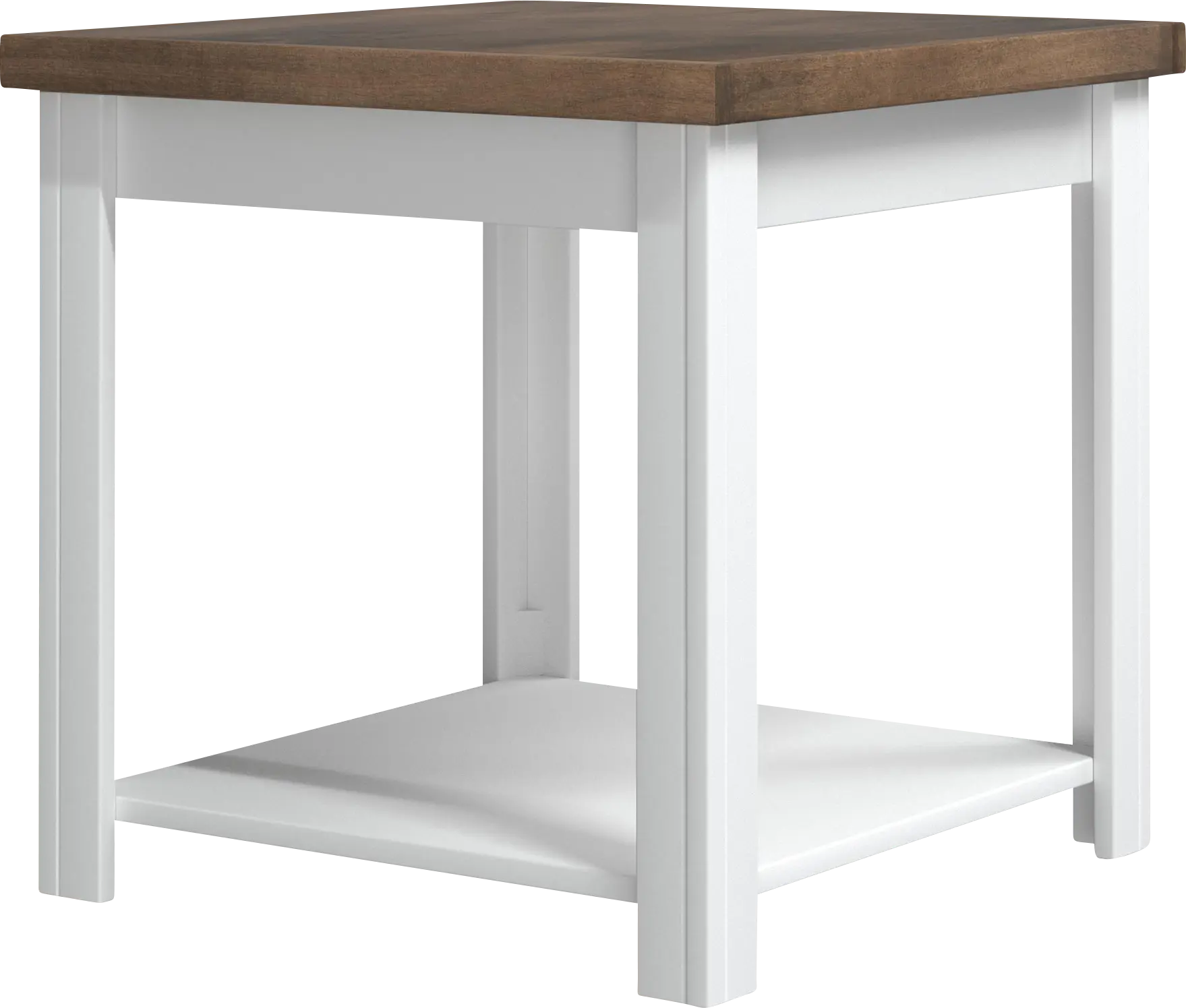 Trisano White End Table