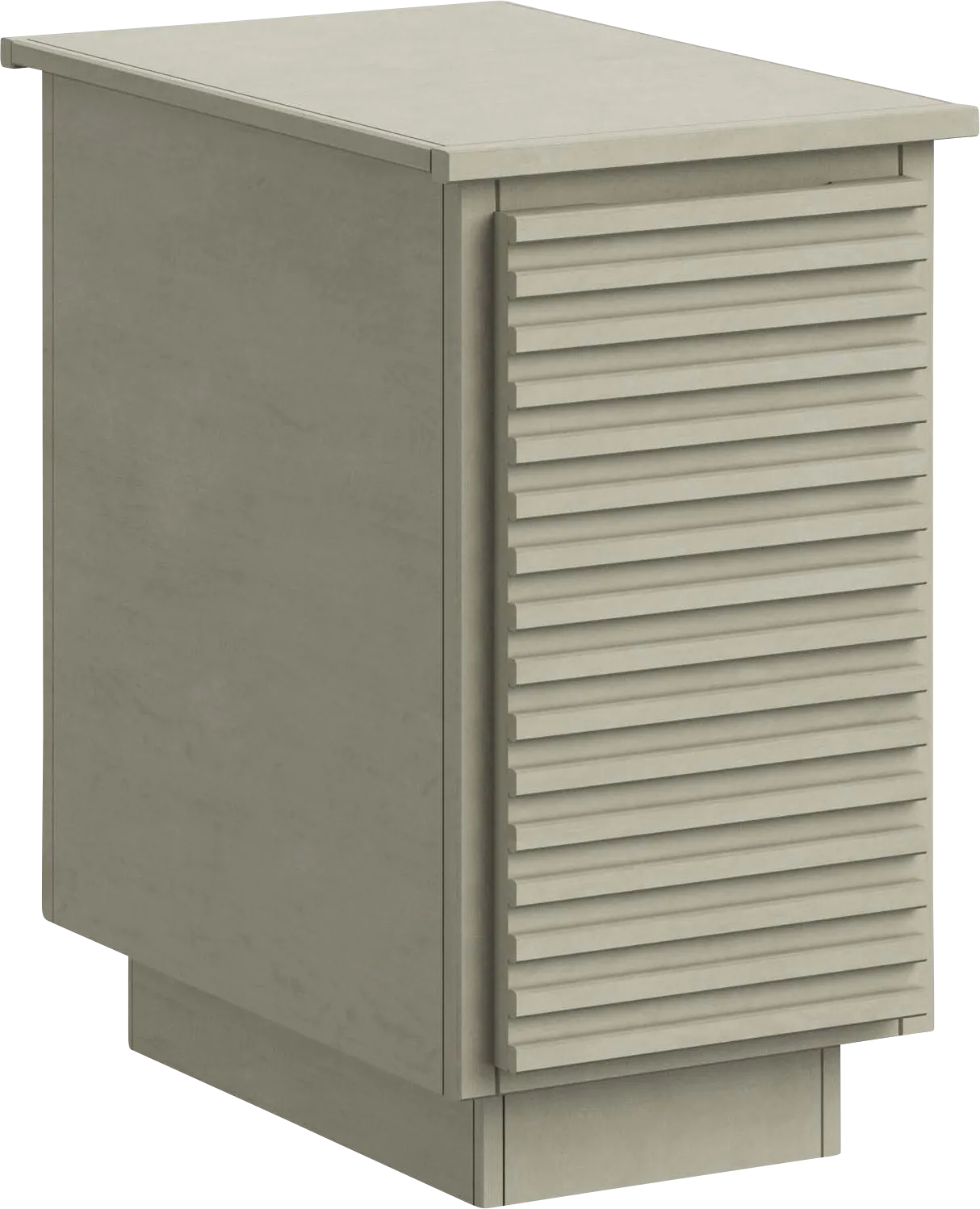Revei Beige Chairside Table - Image 1