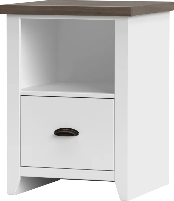 Soniya White End Table