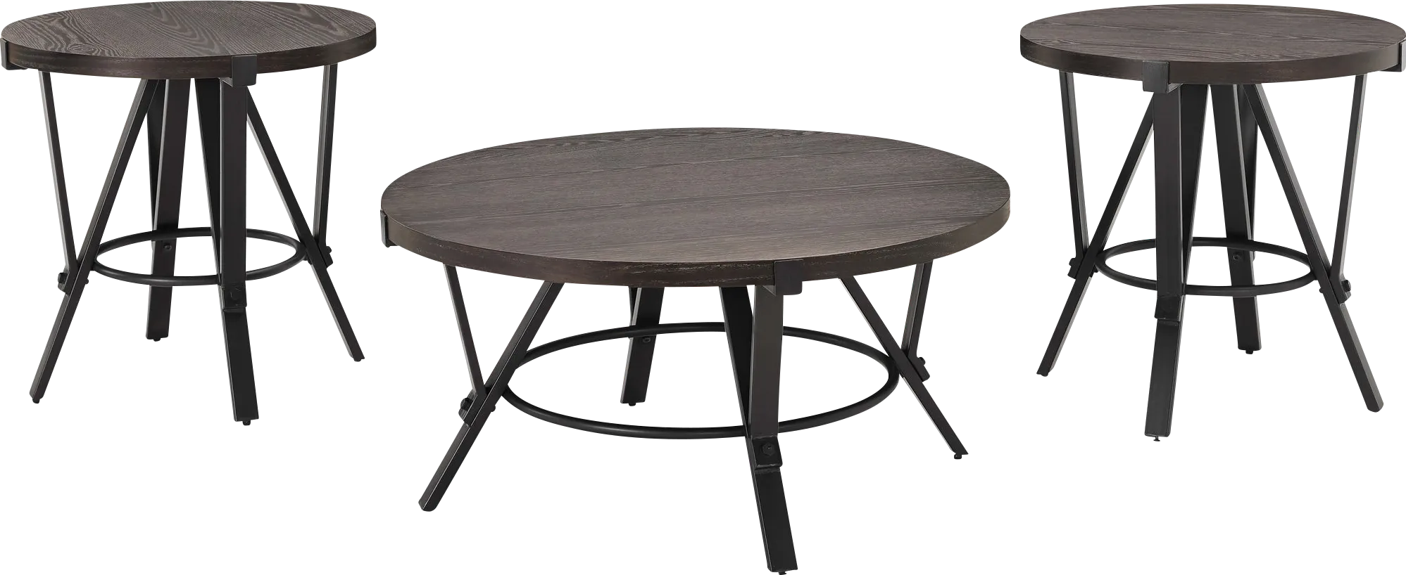 Aneas Gray Occasional Table Set - Thumbnail - Image 1