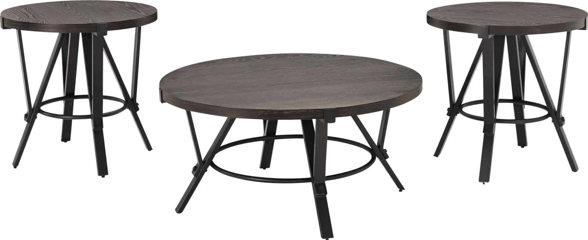 Aneas Gray Occasional Table Set - Image 1