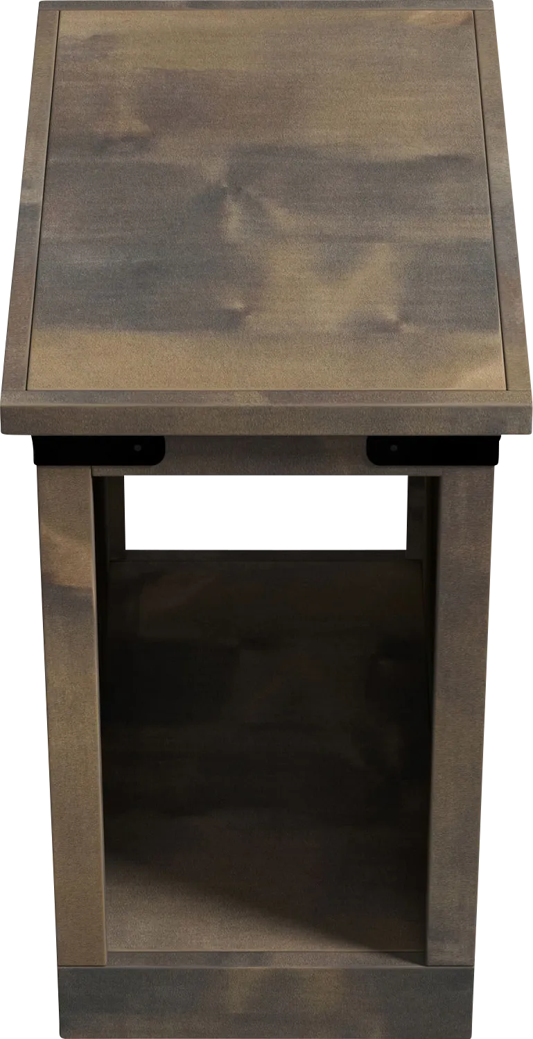 Wapegue Dark Brown Nightstand - Thumbnail - Image 1