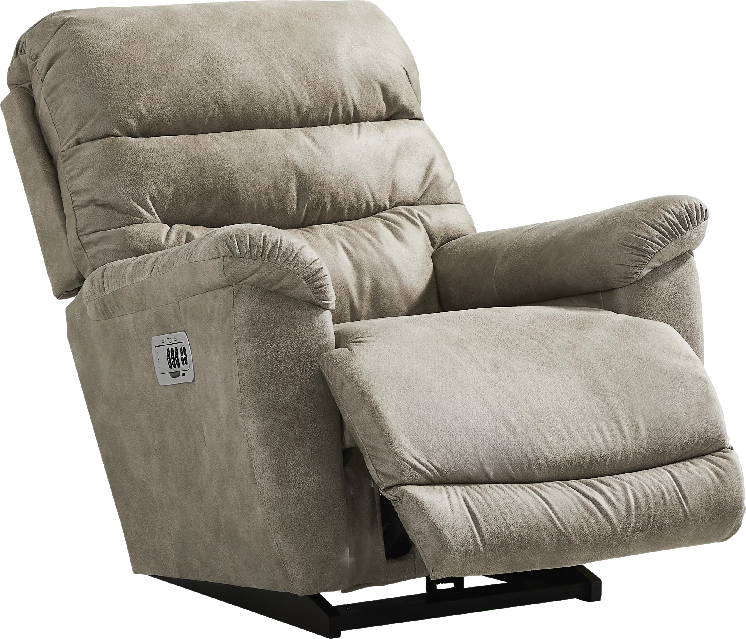 La-Z-Boy Joshua III Gray Dual Power Recliner - Thumbnail - Image 1