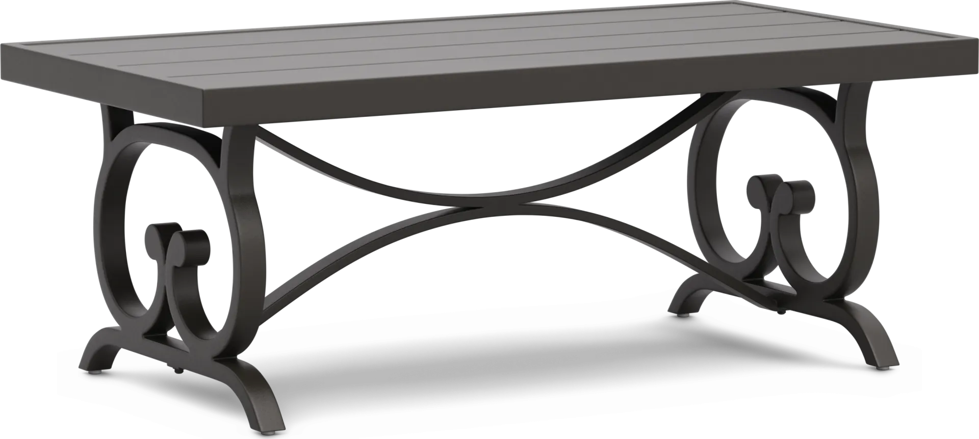 Lake Breeze Aged Bronze Outdoor Cocktail Table - Image 1