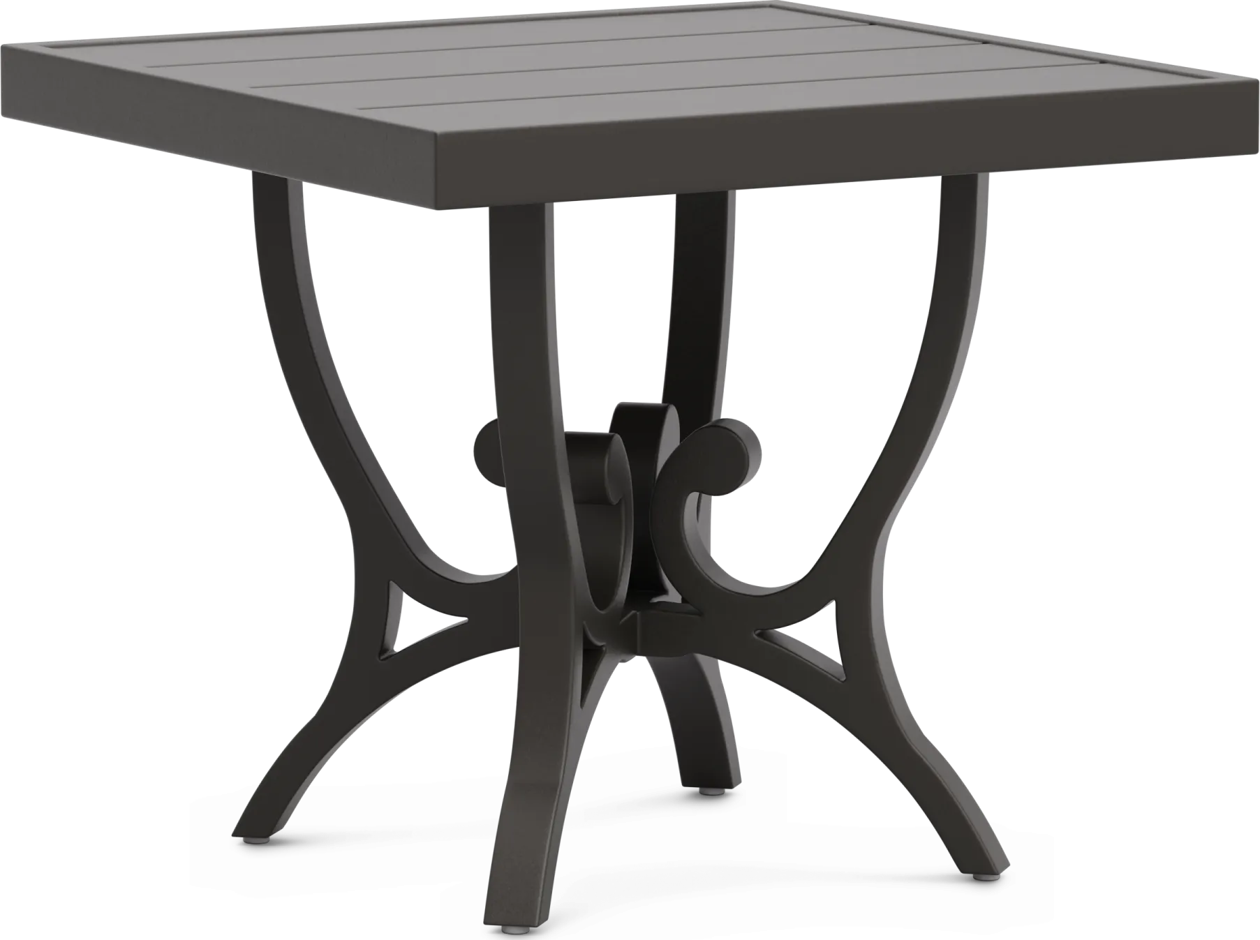 Lake Breeze Aged Bronze Square Outdoor End Table - Image 1