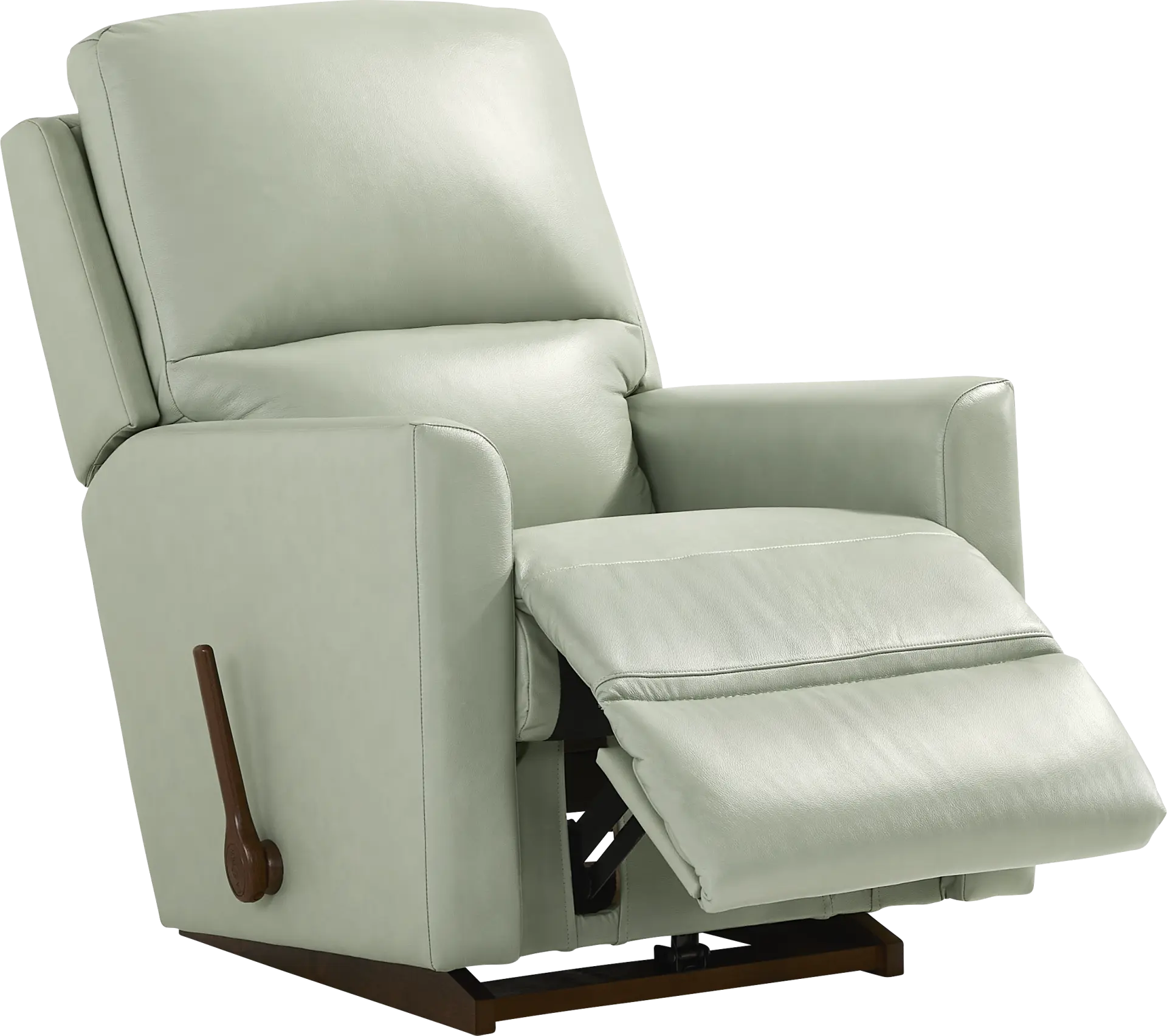 La-Z-Boy Wynne I Seafoam Leather Rocker Recliner