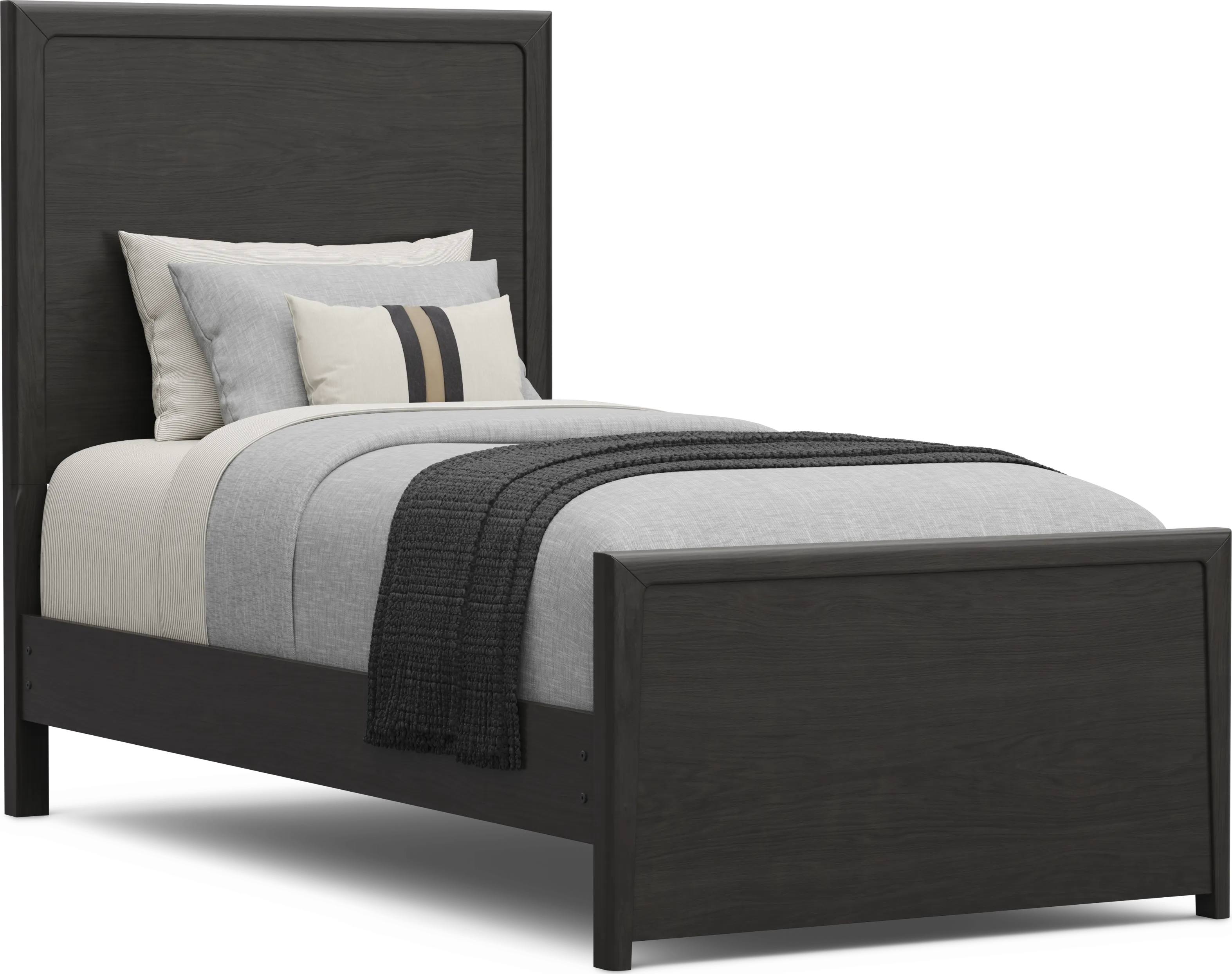 Kids Stardust Charcoal Twin Panel Bedroom - Thumbnail - Image 2
