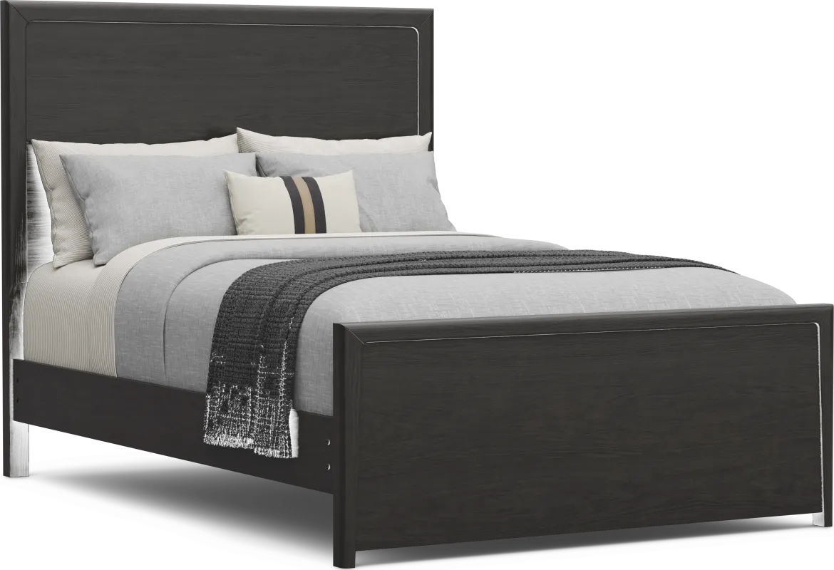 Kids Stardust Charcoal Full Panel Bed