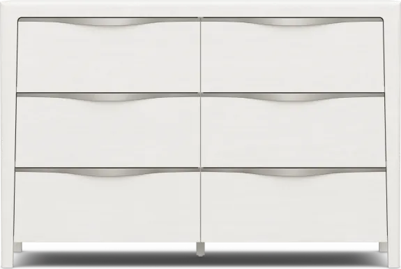 Kids Stardust Pearlized White Dresser