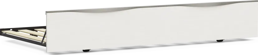 Kids Stardust Pearlized White Twin Trundle