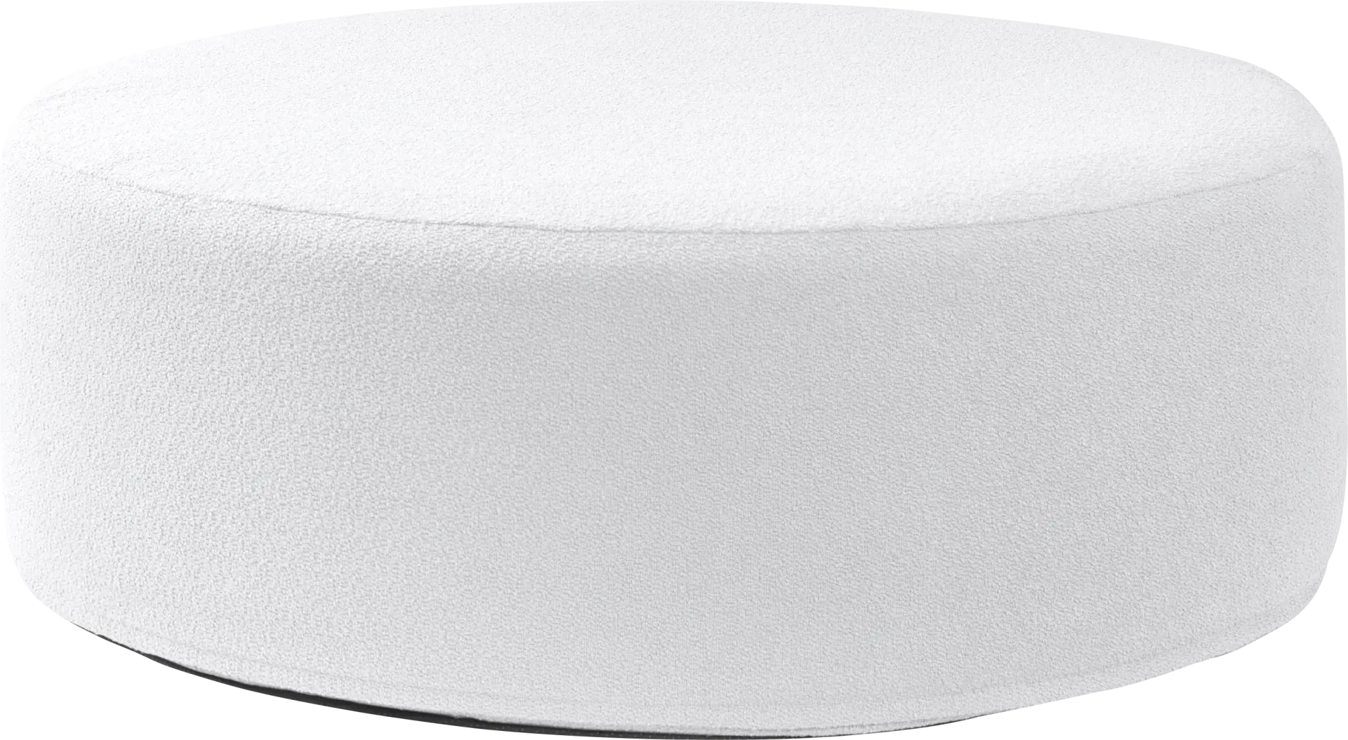 Bevina II White Large Ottoman
