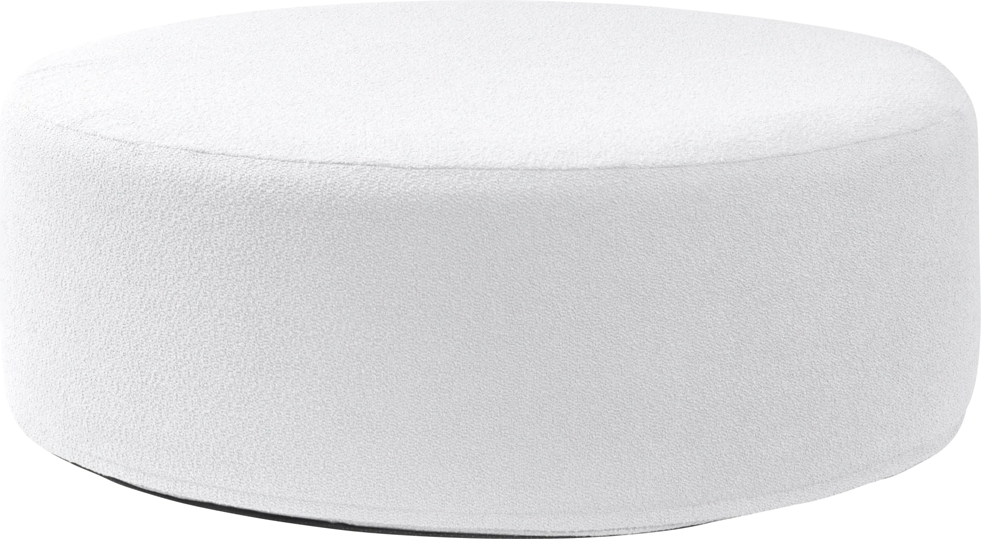 Bevina II White Large Ottoman - Image 1