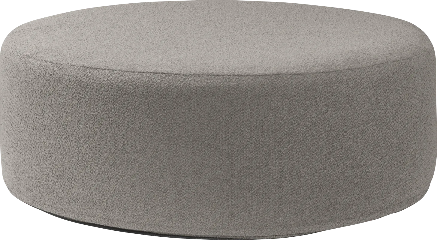 Bevina II Dark Gray Large Ottoman