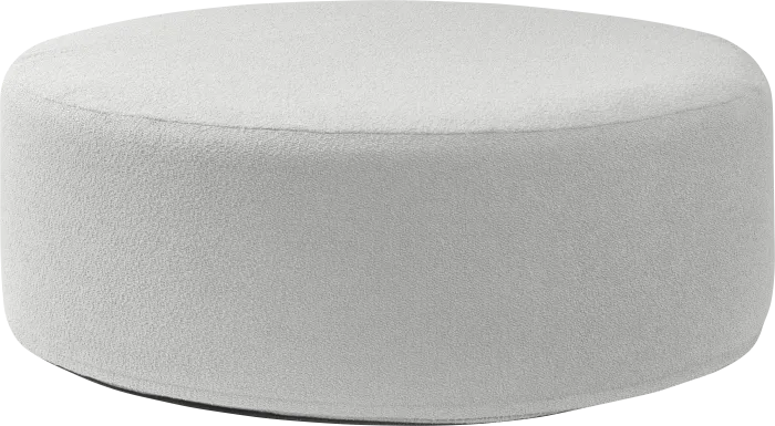 Bevina II Silver Large Ottoman