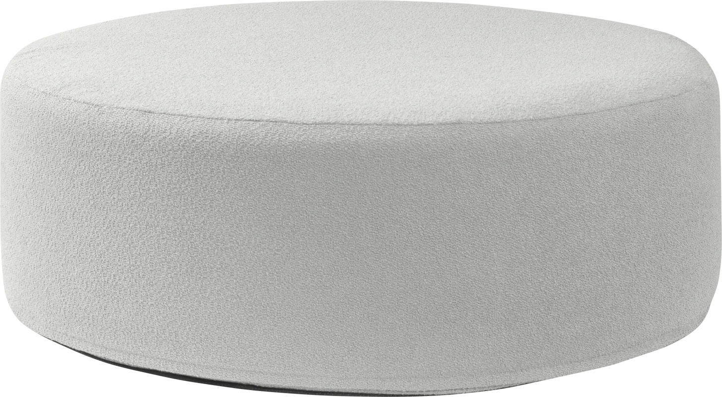 Bevina II Silver Large Ottoman