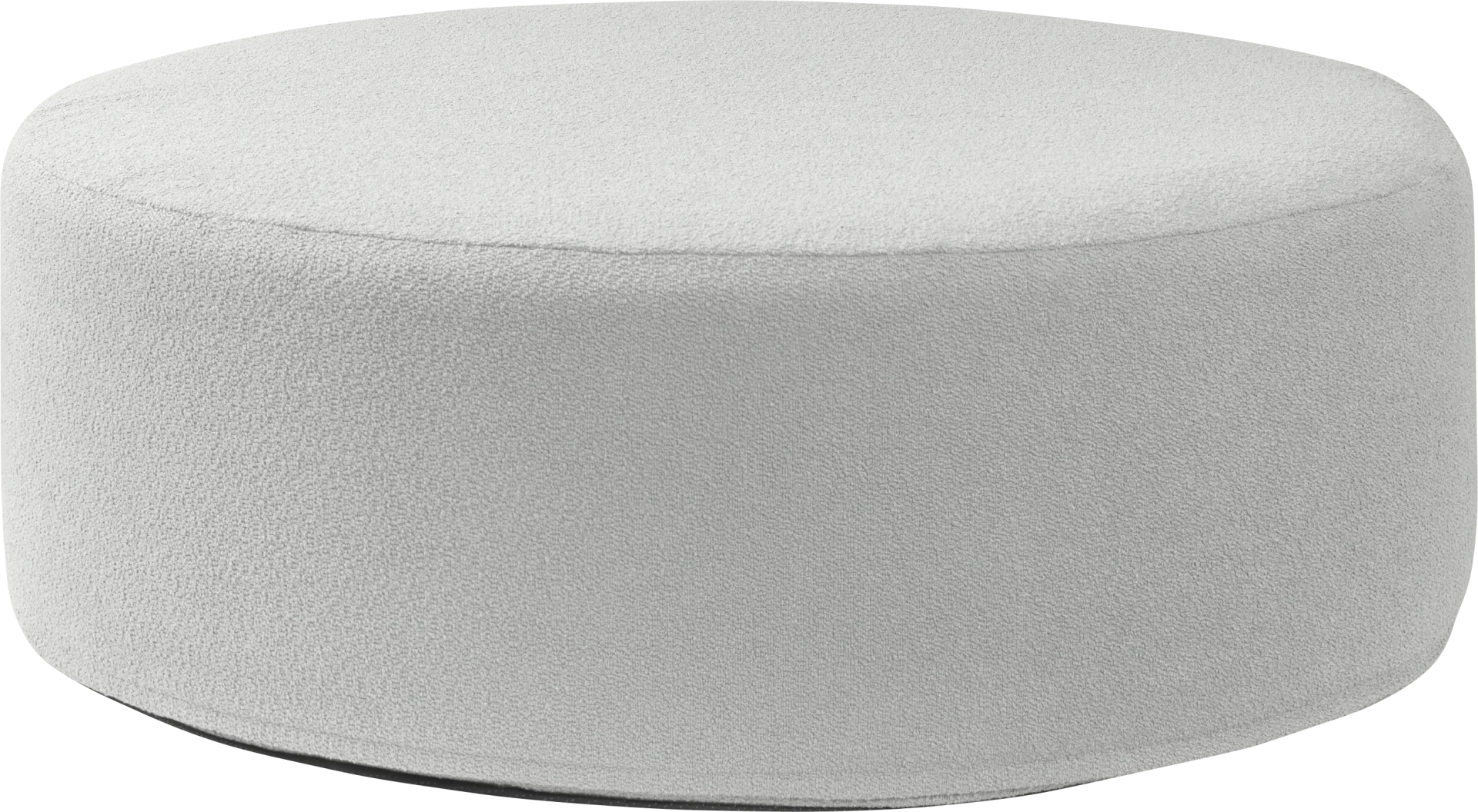 Bevina II Silver Large Ottoman - Image 1