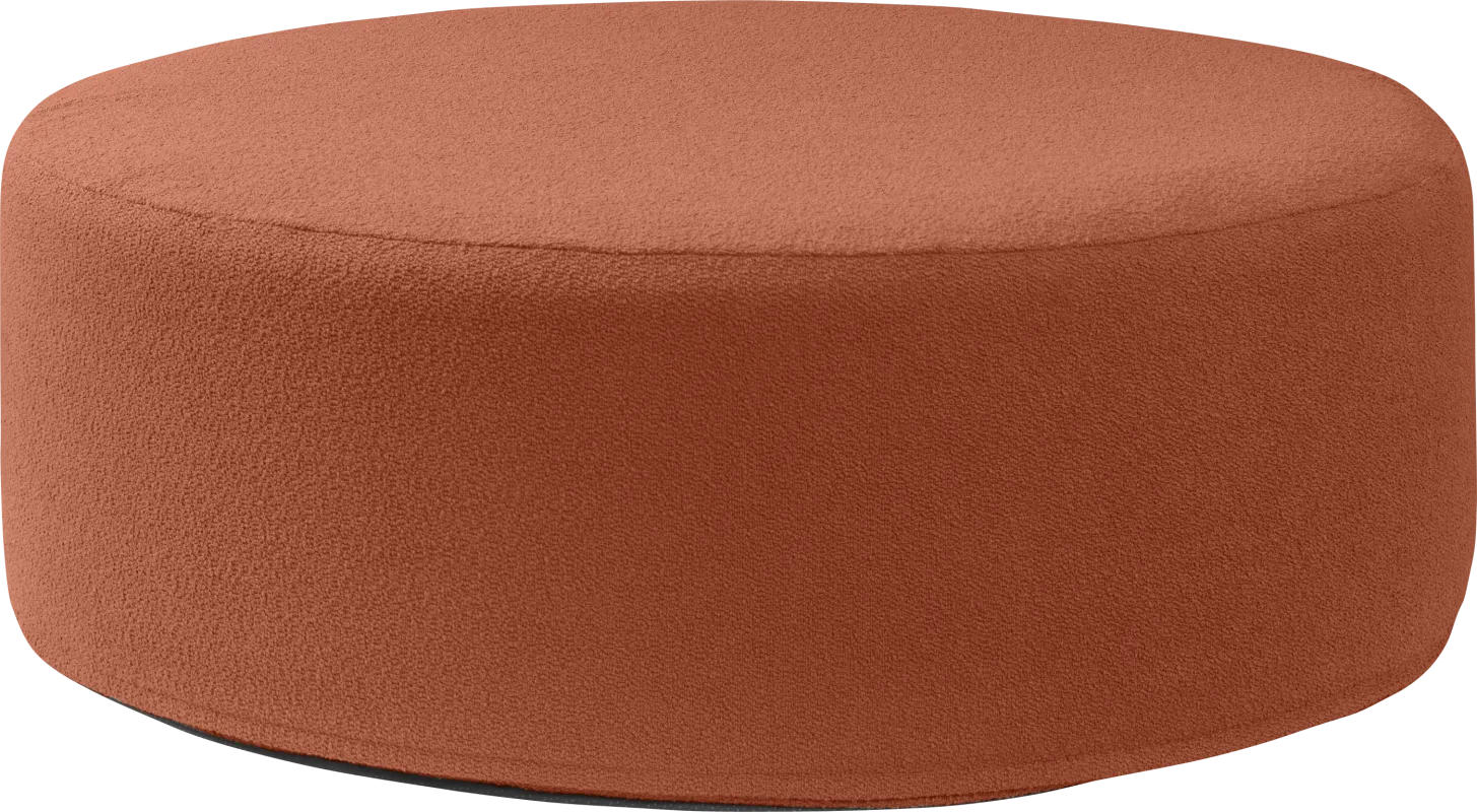 Bevina II Terracotta Large Ottoman
