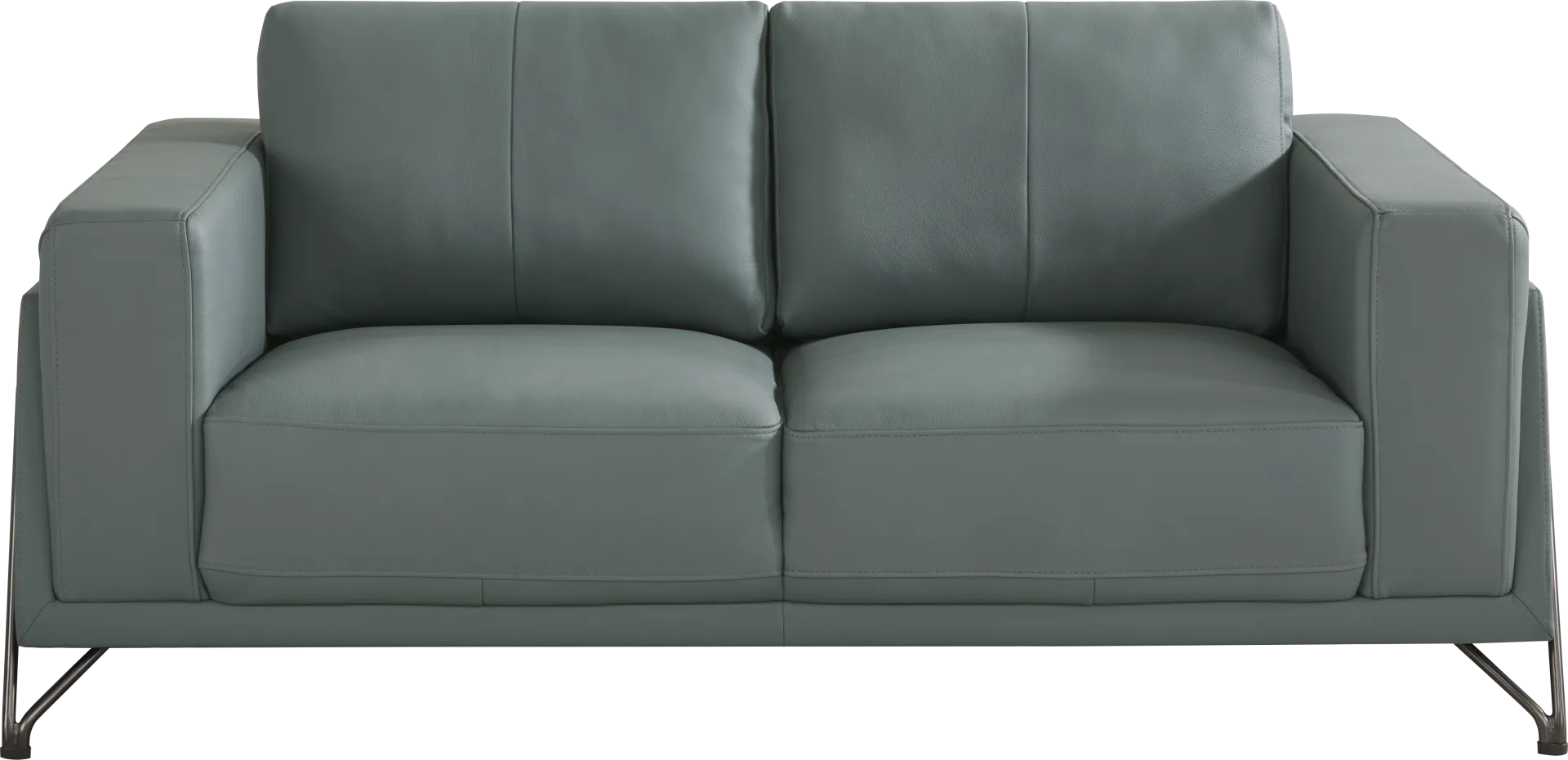 Camelot Slate Blue Leather 6 Pc Living Room - Image 8